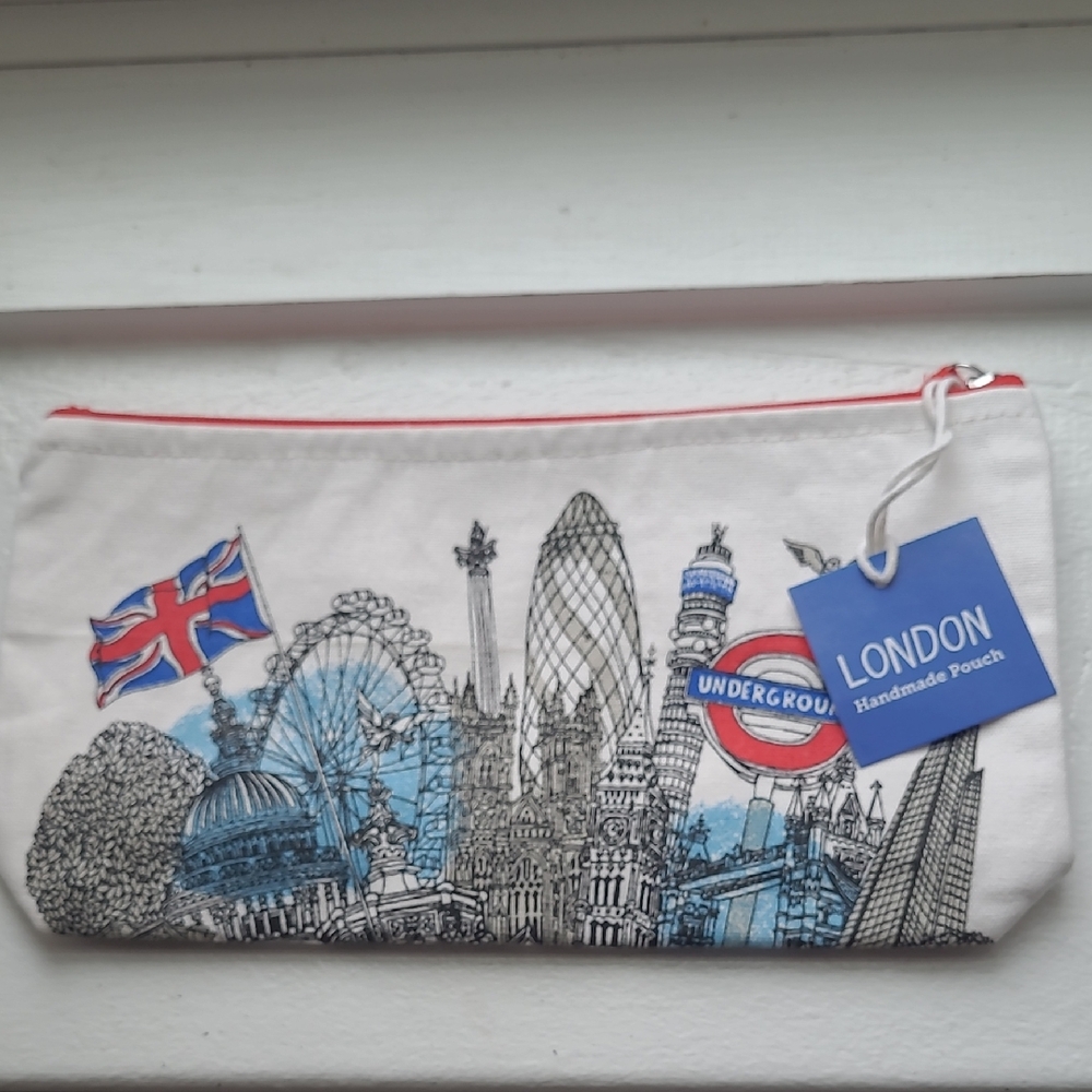 London Themed Handmade Pouch